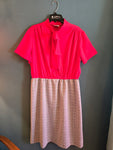 Vintage Pink Tweed Dress