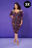 Gently Used Laura Byrnes Melissa Dress in Moth Print