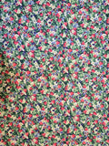 Vintage Strawberry Blueberry Blackberry Print Fabric