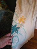 Vintage Chenille Floral Robe