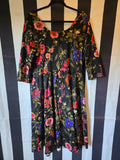 Gently Used Voodoo Vixen Allie Dark Floral dress