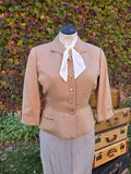 Vintage 40s Tailored Brown Suit Jacket