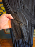 Vintage 90s Black Goth Renaissance Maxi Dress