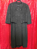 Vintage 60s Black Dress and Jacket Set