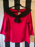 Gently Used Steady Clothing Red Long Sleeve Sailor Top