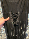Gently Used Lip Service Black Dagger Maxi Dress