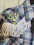 Unforgiven Upcycled Vintage Cactus Blue Western
