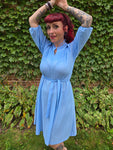 Vintage 70s Powder Blue Sandi Dee dress