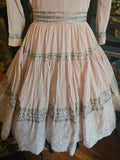 Vintage 1960's Pink and Silver Patio Dress Set