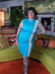 Vintage Blue Casi Sleeveless Dress