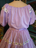 Vintage 60s Lavender Purple Square Dance Set