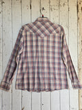 Unforgiven Upcycled Skull Cowboy Red Plaid Western