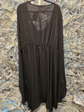 Gently Used Black Romantic Dress with Giant Bell Sleeves