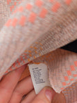 Vintage 70s Orange and Metallic Silver Maxi Dress