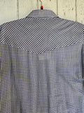 Unforgiven Upcycled Blue Rose Gingham Western