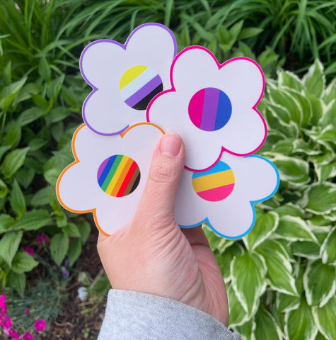 Sassie Cassie Daisy Pride Sticker