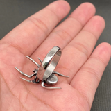 Mio Queena Stainless Steel Spider Ring