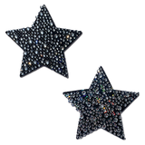 Pastease Black Crystal Star Pasties