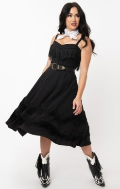 Unique Vintage Fringe Girlie Dress – Shopabernathys