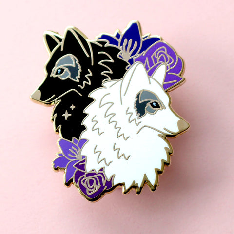 Glitter Punk Wolves Enamel Pin