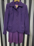 Vintage 1940's Purple Travel Suit