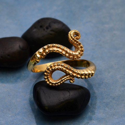 Nina Designs - Adjustable Octopus Tentacle Ring