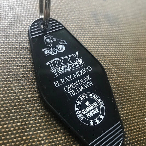 The 3 Sisters Design Co. Motel Key Fob - Titty Twister