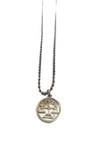 Elephants and Flowers - Silver Zodiac Necklaces