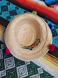 Vintage Mexico Pom-Pom Fringe Fedora