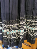 Vintage 1950's Black Patio Skirt
