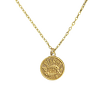 Elephants and Flowers - Aged Bronze Zodiac Necklaces