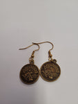 Elephants & Flowers - Bronze Zodiac Earrings