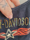 Vintage Harley Davidson Rhinestone Tank Top