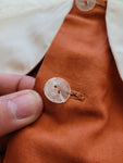 Vintage 1950's Orange and White Dress