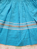 Vintage 1950's Teal Dress with Ric Rac