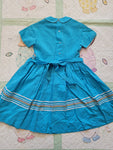 Vintage 1950's Teal Dress with Ric Rac
