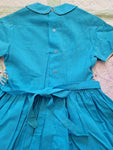 Vintage 1950's Teal Dress with Ric Rac