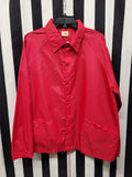 Vintage 1970s Payless Cashways Red Silk Jacket