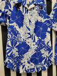 Vintage 1980's Blue Men's & Women's Shirt Matching Set