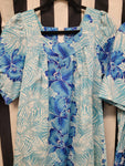 Vintage 1980's Blue Dress & Shirt Matching Set