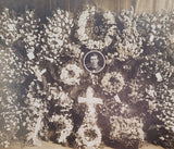 Vintage Funeral Photo - Flower Memorial