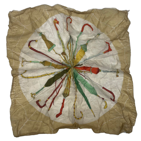 Vintage Umbrella Silk Scarf