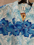 Vintage 1980's Blue Dress & Shirt Matching Set