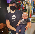 Abernathy's Skull & Scissors Infant Bodysuit