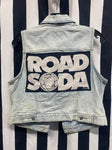 Death Stitch - Road Soda Women's Denim Vest SM