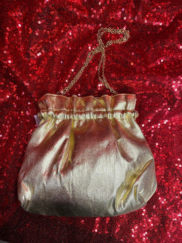 Vintage Lame Gold Chain Bag