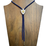 Vintage Pearl Arrowhead Bolo Tie