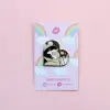 Glitter Punk Hugging Otters Enamel Pin