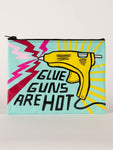 Blue Q - Glue Guns are Hot Zipper Pouch