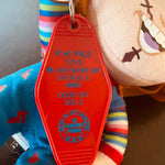 The 3 Sisters Design Co. Motel Key Fob - Play Pal Toys (Chucky, Child's Play)